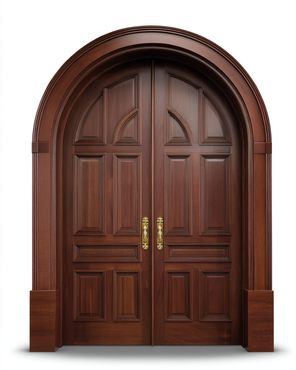 Arched Sanctuary Timber Door