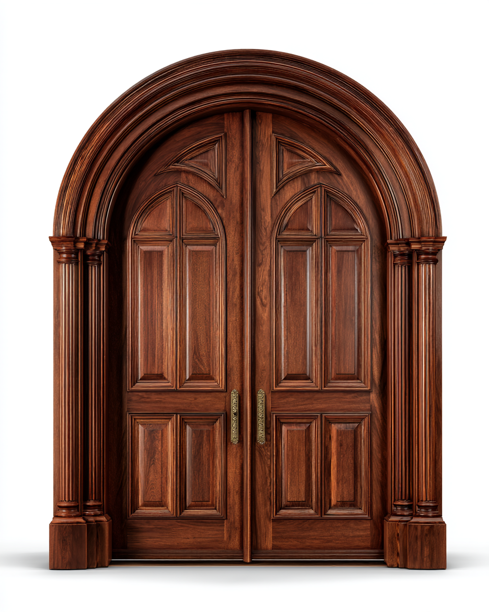 Cathedral Style Church Door