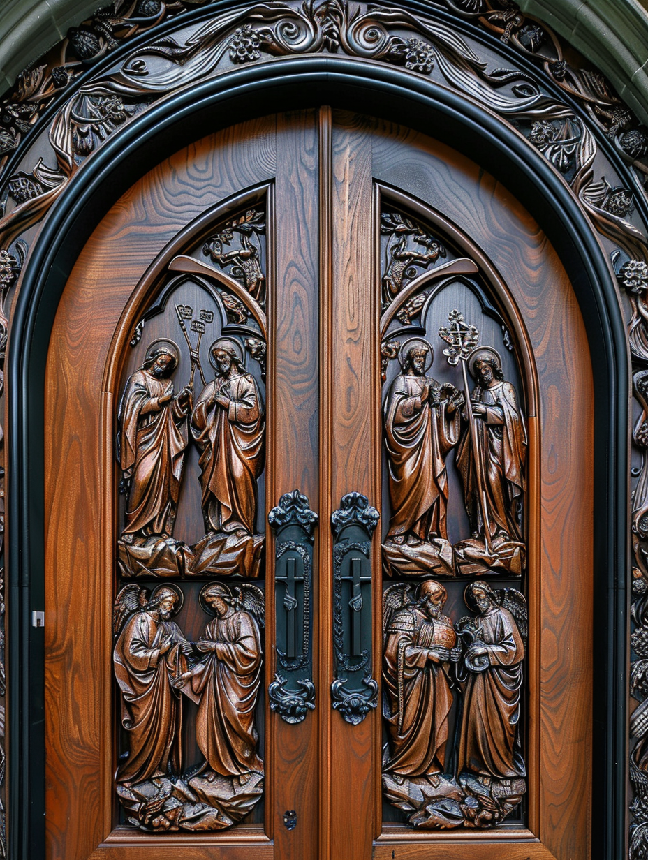 Arched Sanctuary Timber Door