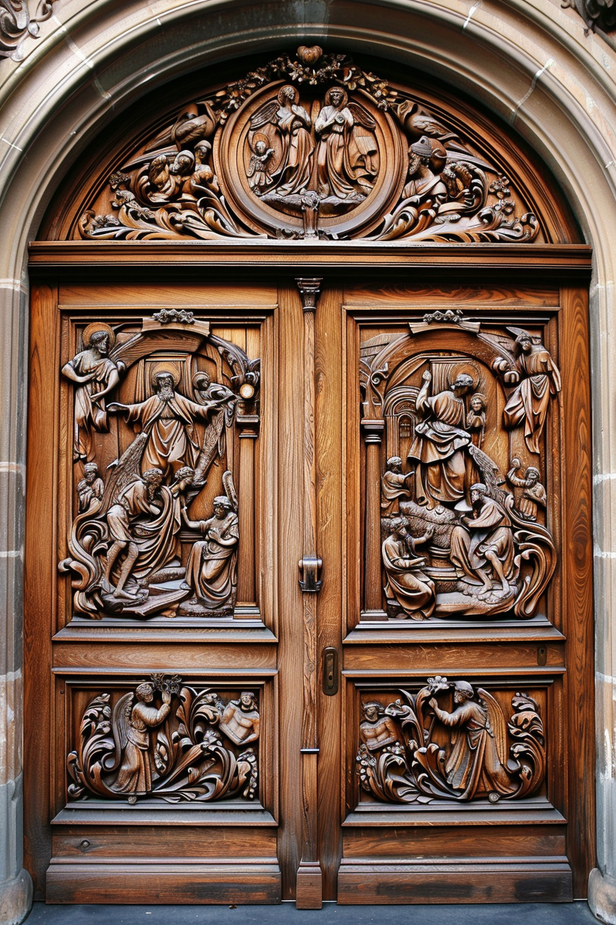 Arched Sanctuary Timber Door